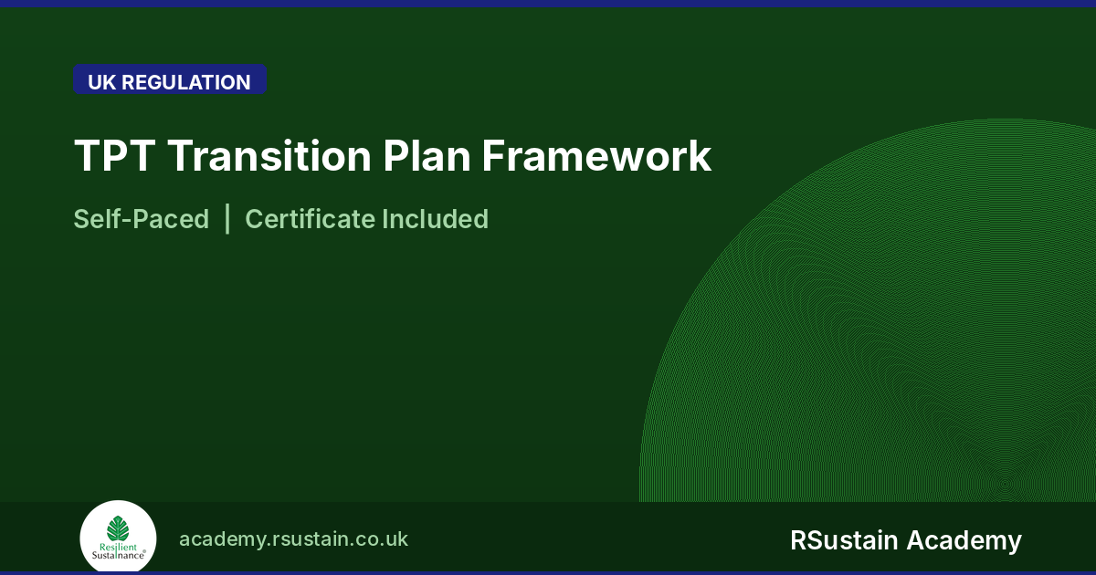 TPT Transition Plan Framework — RSustain Academy